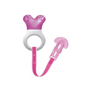 MAM TEETHER MINI COOLER AND CLIP PINK