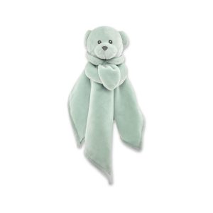 BABY COMFORTER BEAR GREEN NATURAL