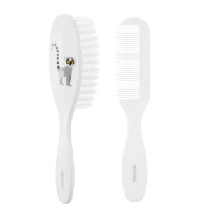 COMB AND HAIRBRUSH WITH NYLON BRISTLE LEMUR