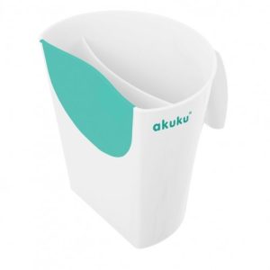 SHAMPOO RINSE CUP WHITE/TURQUOISE