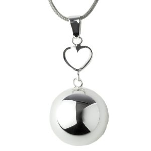 BOLA PREGNANCY JEWEL SILVER HEART