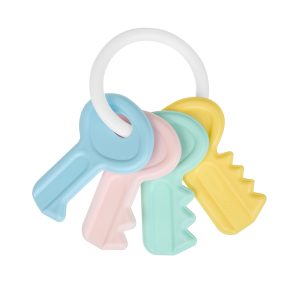 BABY RATTLE PASTEL KEYS