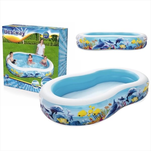 INFLATABLE OCEAN POOL 262*157*46CM BESTWAY
