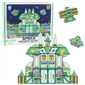 MAGNETIC BLOCKS SPACE SPACE STATION 4D 66PCS