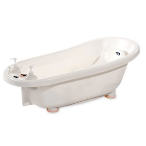 BATH TUB 88CM WITH PLUG+THERM+BATH PAD WHITE
