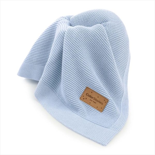 BAMBOO BABY BLANKET BIBI BABY BLUE 80*100CM